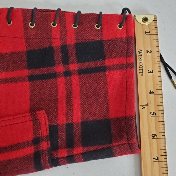 Banana Republic Plaid Riding Pants Size 18 Wool Blend Button Fly Ankle Ties - Picture 12 of 16